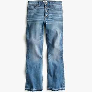 J. Crew Demi-Boot Crop Jeans Redwood Wash